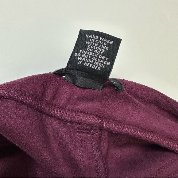 Velvety Burgundy Pant Size 8 - Picture 6 of 12